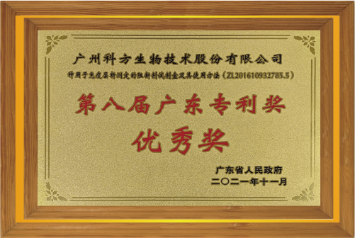 第八屆廣東專利優(yōu)秀獎(jiǎng)